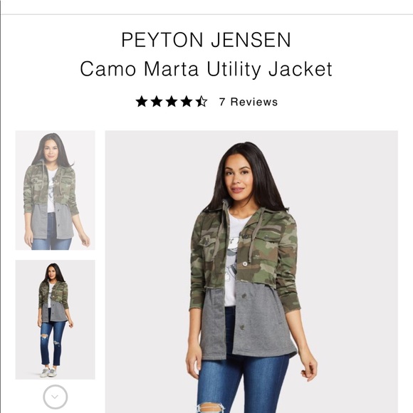 Evereve Jackets & Blazers - Peyton Jensen Camo Marta Utility Jacket